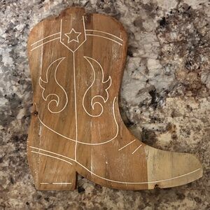 Rustic Wooden Boot
